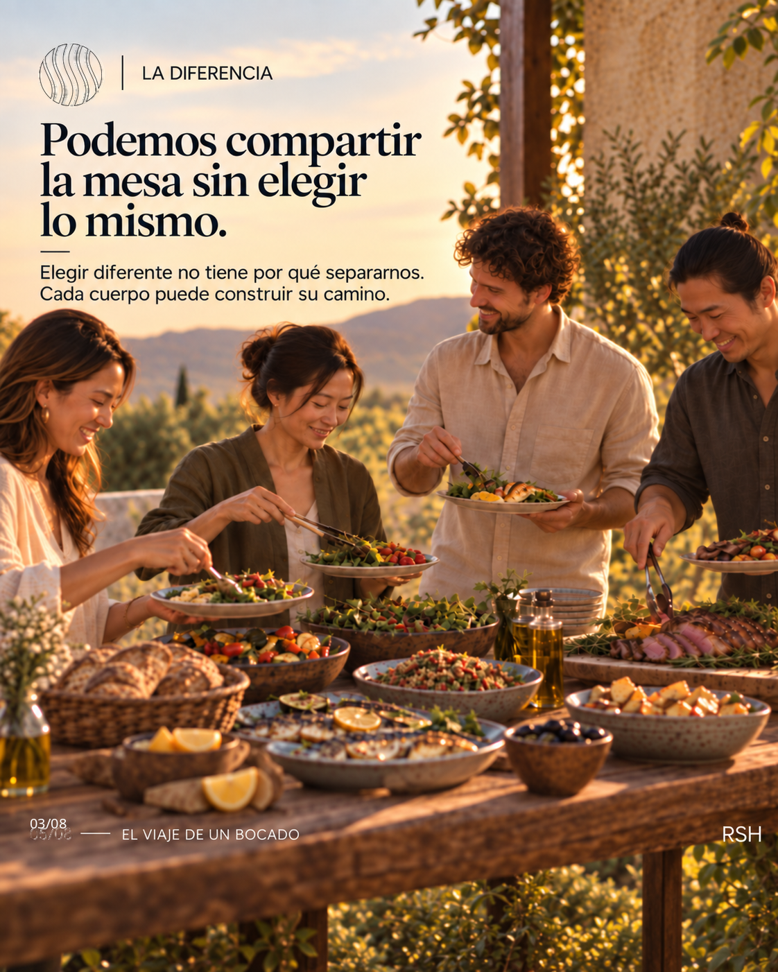 Podemos compartir la mesa sin elegir lo mismo.